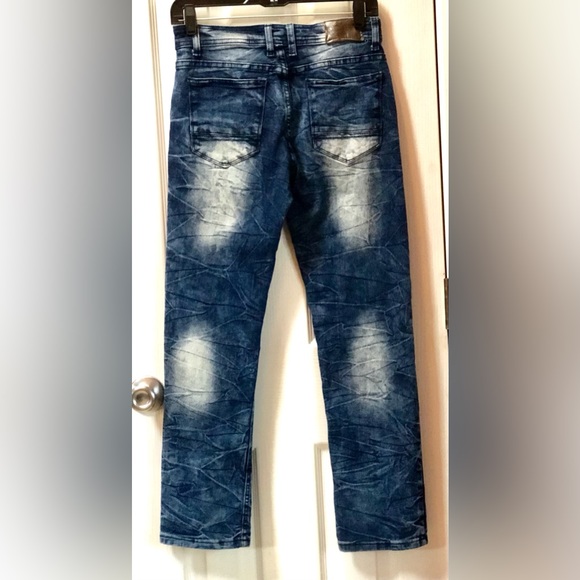 Women’s/Tween Blue Acid Wash Cult Skinny Jeans - Picture 5 of 5